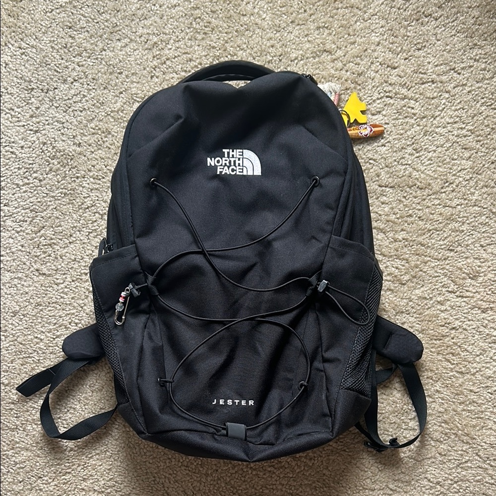 The North Face Black Backpack with Adjustable Straps and Durable Design